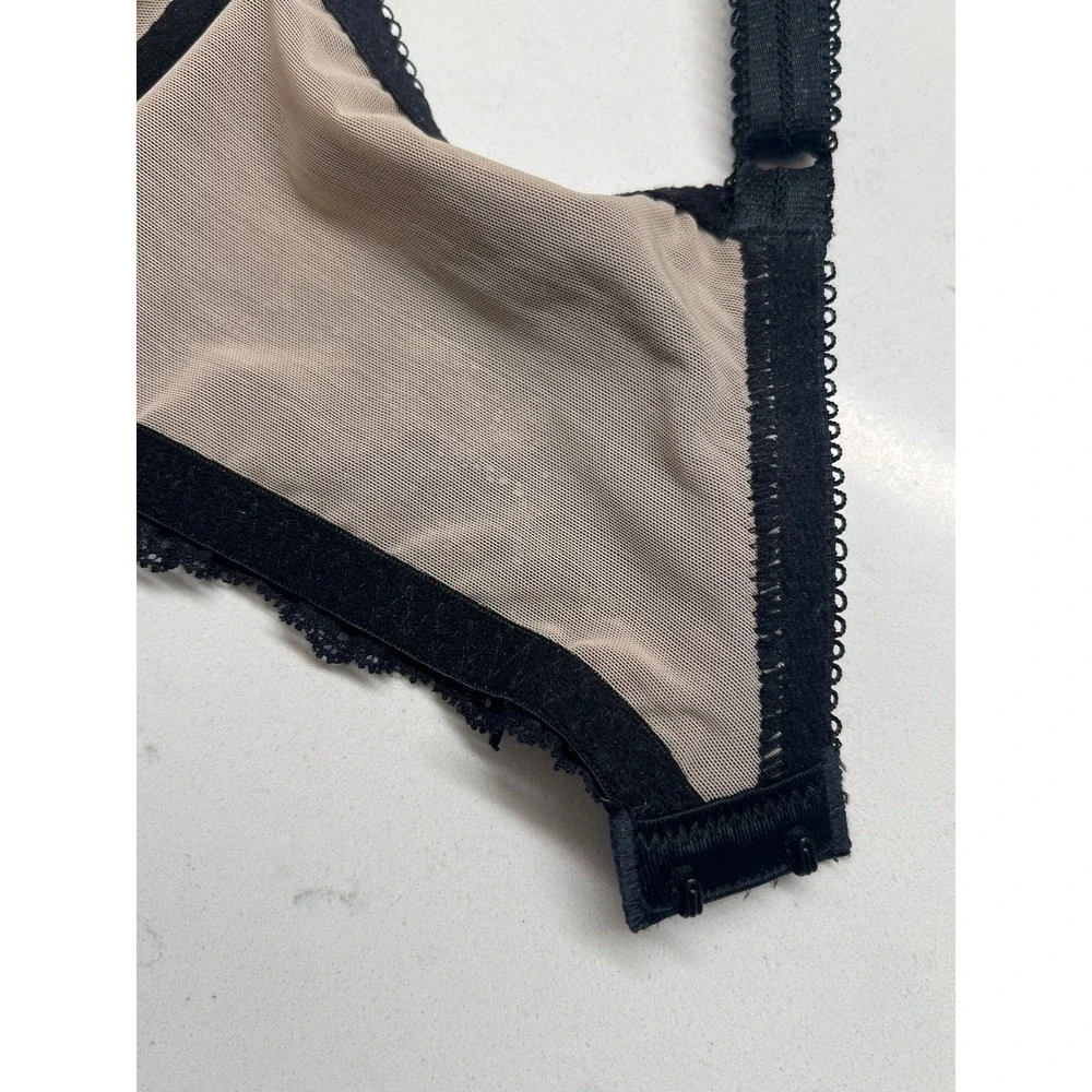 Wacoal‎ Retro Chic Full Figure Underwire Bra Black Lace 851212 US 32G